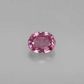 0.54캐럿 천연 퍼플 스피넬, 타원형 컷, 5.3×4.2 mm, VVS-VS