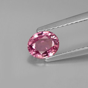 0.70캐럿 천연 퍼플 스피넬, 타원형 컷, 5.8×4.9 mm, VVS-VS