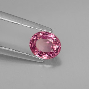 0.70캐럿 천연 퍼플 스피넬, 타원형 컷, 5.8×4.9 mm, VVS-VS