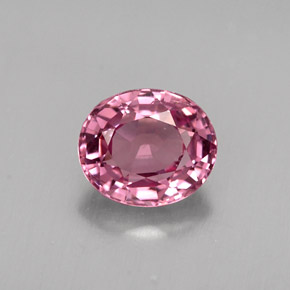 0.83캐럿 천연 퍼플 스피넬, 타원형 컷, 6×5.1 mm, VS