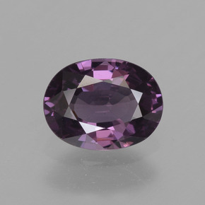 0.82캐럿 천연 퍼플 스피넬, 타원형 컷, 6.7×5.1 mm, VVS