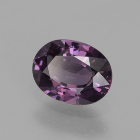 0.82캐럿 천연 퍼플 스피넬, 타원형 컷, 6.7×5.1 mm, VVS