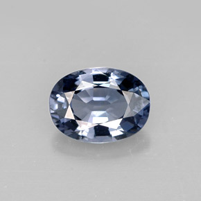 0.90캐럿 천연 회청색 스피넬, 타원형 컷, 6.8×5.1 mm, VVS