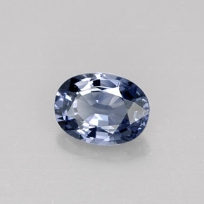 0.90캐럿 천연 회청색 스피넬, 타원형 컷, 6.8×5.1 mm, VVS