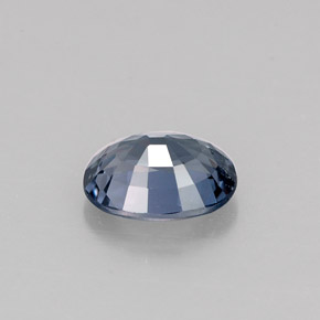 0.90캐럿 천연 회청색 스피넬, 타원형 컷, 6.8×5.1 mm, VVS