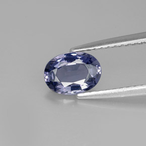 0.88캐럿 천연 블루 스피넬, 타원형 컷, 7.2×5.2 mm, VVS-VS