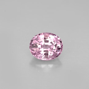 0.91캐럿 천연 핑크빛 퍼플 스피넬, 타원형 컷, 6.2×5.2 mm, VVS