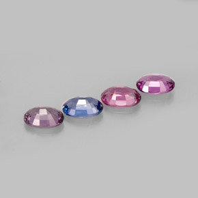 캐럿 천연 멀티컬러 스피넬 보석, 타원형 컷, 6.2×4.2 mm, VVS-VS