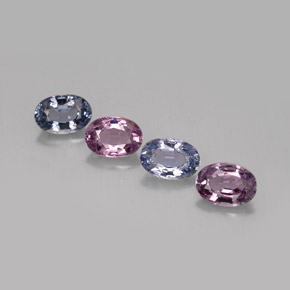 캐럿 천연 멀티컬러 스피넬 보석, 타원형 컷, 6.1×4.2 mm, VVS-VS