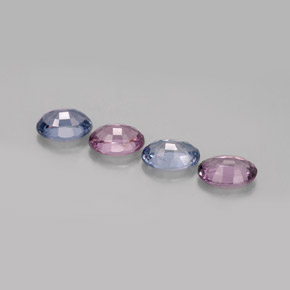 캐럿 천연 멀티컬러 스피넬 보석, 타원형 컷, 6.1×4.2 mm, VVS-VS