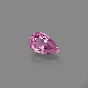 0.81캐럿 천연 보랏빛 핑크 스피넬, 배 모양, 6.9×4.4 mm, VVS