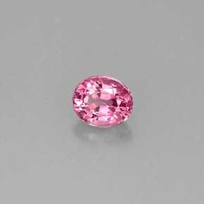 0.58캐럿 천연 바이올렛 핑크 스피넬, 타원형 컷, 5.1×4.3 mm, VVS-VS