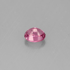 0.58캐럿 천연 바이올렛 핑크 스피넬, 타원형 컷, 5.1×4.3 mm, VVS-VS