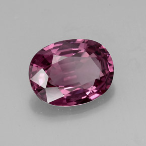 1.98캐럿 천연 핑크빛 퍼플 스피넬, 타원형 컷, 8.5×6.6 mm, VS