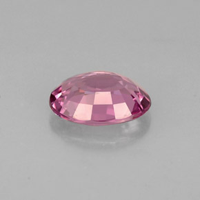 0.84캐럿 천연 핑크빛 퍼플 스피넬, 타원형 컷, 6.9×5.1 mm, VVS-VS