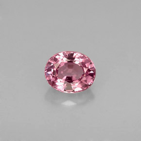 0.74캐럿 천연 핑크빛 퍼플 스피넬, 타원형 컷, 5.7×4.6 mm, VVS