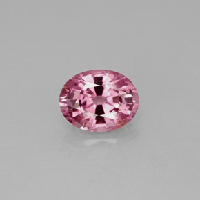 1.21캐럿 천연 핑크 스피넬, 타원형 컷, 7.3×5.8 mm, VVS-VS