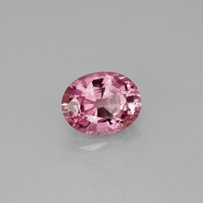 1.21캐럿 천연 핑크 스피넬, 타원형 컷, 7.3×5.8 mm, VVS-VS