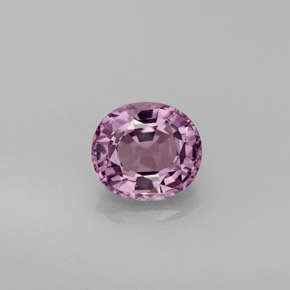 1.49캐럿 천연 퍼플 스피넬, 타원형 컷, 7.2×6.4 mm, VVS