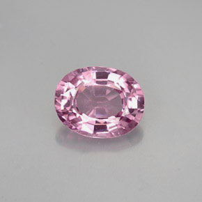 1.50캐럿 천연 보랏빛 핑크 스피넬, 타원형 컷, 8×6.2 mm, VVS-VS