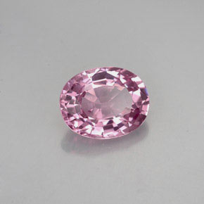 1.50캐럿 천연 보랏빛 핑크 스피넬, 타원형 컷, 8×6.2 mm, VVS-VS