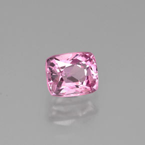 0.60캐럿 천연 바이올렛 핑크 스피넬, 쿠션 컷, 5×4.2 mm, VS
