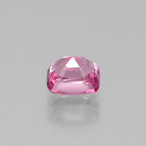 0.68캐럿 천연 딥 핑크 스피넬, 쿠션 컷, 5.1×4.3 mm, VS