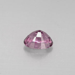 1.25캐럿 천연 핑크빛 퍼플 스피넬, 타원형 컷, 7.1×5.5 mm, VVS