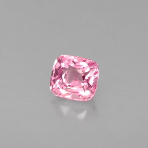 0.58캐럿 천연 핑크 스피넬, 쿠션 컷, 4.5×4.1 mm, VVS-VS