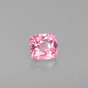 0.58캐럿 천연 핑크 스피넬, 쿠션 컷, 4.5×4.1 mm, VVS-VS