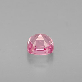 0.58캐럿 천연 핑크 스피넬, 쿠션 컷, 4.5×4.1 mm, VVS-VS