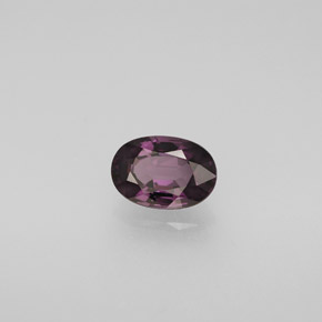 0.83캐럿 천연 딥 퍼플 스피넬, 타원형 컷, 6.8×4.7 mm, VVS-VS