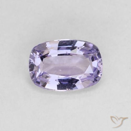 0.83캐럿 천연 매우 밝은 분홍빛이 도는 바이올렛 스피넬, 쿠션 컷, 7.1×4.9 mm, VS