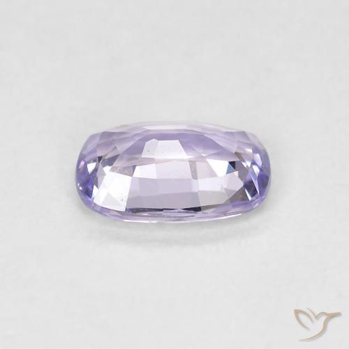 0.83캐럿 천연 매우 밝은 분홍빛이 도는 바이올렛 스피넬, 쿠션 컷, 7.1×4.9 mm, VS