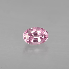 0.75캐럿 천연 바이올렛 핑크 스피넬, 타원형 컷, 6.1×4.2 mm, VS