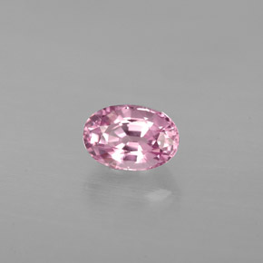 0.75캐럿 천연 바이올렛 핑크 스피넬, 타원형 컷, 6.1×4.2 mm, VS