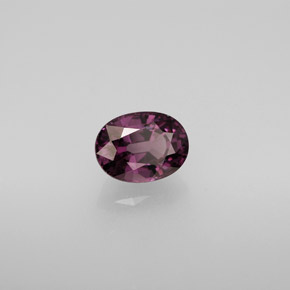 1.33캐럿 천연 딥 퍼플 스피넬, 타원형 컷, 7.1×5.3 mm, VS