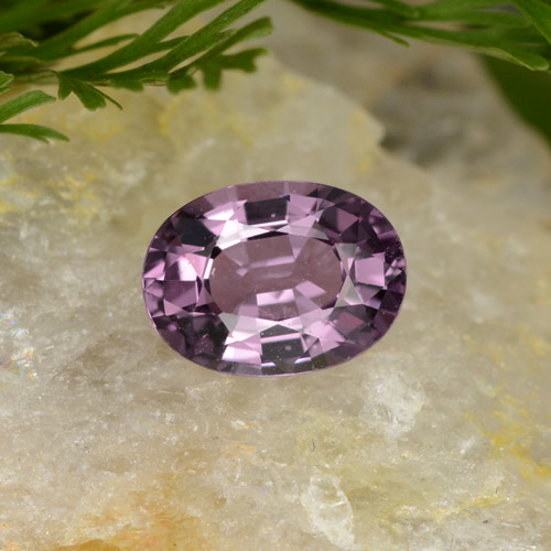 0.97캐럿 천연 다크 퍼플 스피넬, 타원형 컷, 7×5.2 mm, VVS-VS