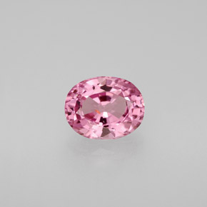 1.53캐럿 천연 핑크 스피넬, 타원형 컷, 7.8×6.2 mm, VS-SI