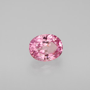 1.53캐럿 천연 핑크 스피넬, 타원형 컷, 7.8×6.2 mm, VS-SI
