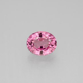 1.48캐럿 천연 핑크 스피넬, 타원형 컷, 7.6×6.1 mm, VVS-VS
