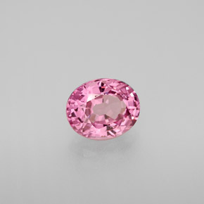 1.48캐럿 천연 핑크 스피넬, 타원형 컷, 7.6×6.1 mm, VVS-VS