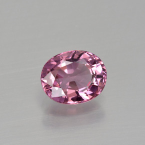 1.16캐럿 천연 보랏빛 핑크 스피넬, 타원형 컷, 7×5.7 mm, VS