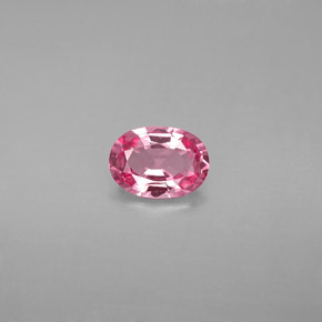 0.80캐럿 천연 핑크 스피넬, 타원형 컷, 7.1×5.1 mm, VVS-VS
