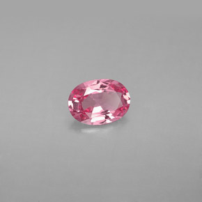 0.80캐럿 천연 핑크 스피넬, 타원형 컷, 7.1×5.1 mm, VVS-VS