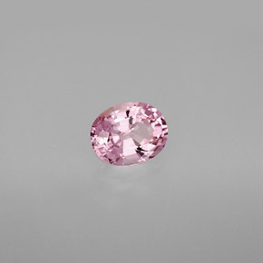 0.97캐럿 천연 핑크 스피넬, 타원형 컷, 6.9×5.4 mm, VS