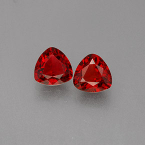 캐럿 천연 레드 스피넬 보석, 트릴리언, 5.1×5 mm, VS