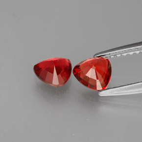 캐럿 천연 레드 스피넬 보석, 트릴리언, 5.1×5 mm, VS