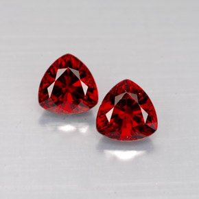 캐럿 천연 레드 스피넬 보석, 트릴리언, 5.2×5.1 mm, VS