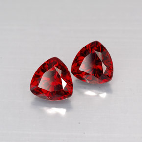 캐럿 천연 레드 스피넬 보석, 트릴리언, 5.2×5.1 mm, VS